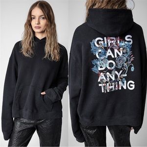 Zadig & Voltaire Cotton Hooded Sweater Long Sleeve Pullover Sweater